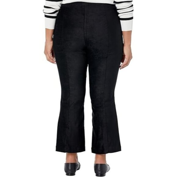 NYDJ Pull-On Ankle Slim Bootcut Faux Suede Pants Black ( 16W ) - Picture 3 of 4